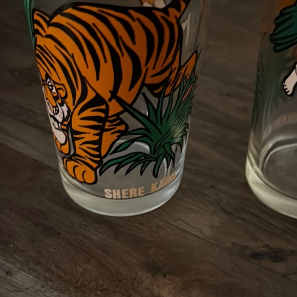 VTG Pepsi/The Jungle Book/Walt Disney World Themed Glasses Set of 2 SHERE KAHN - Picture 3 of 11